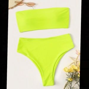 Neon Yellow Bathing Suit